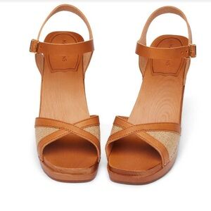 Swedish Hasbeens NWT Triangle Rafia Sandal Vintage Inspired Love this style🌸